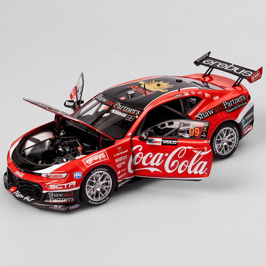 1:18 Coca-Cola Racing By Erebus #99 Chevrolet Camaro ZL1 - 2023 Supercars Championship Winner