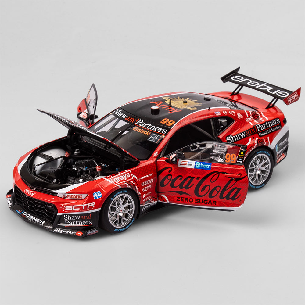 1:18 Coca-Cola Racing By Erebus #99 Chevrolet Camaro ZL1 - 2023 Darwin Triple Crown Indigenous Round