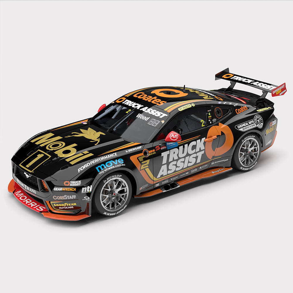 1:43 Mobil 1 Truck Assist Racing #2 Ford Mustang GT - 2024 Sydney SuperNight (Mobil 1 50th Anniversary Gold Livery)