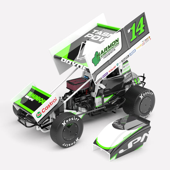 1:18 Jason Pryde Motorsport #W14 Sprintcar - 2024/2025 Season