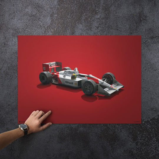 McLaren MP4/4 Ayrton Senna Colors of Speed Print