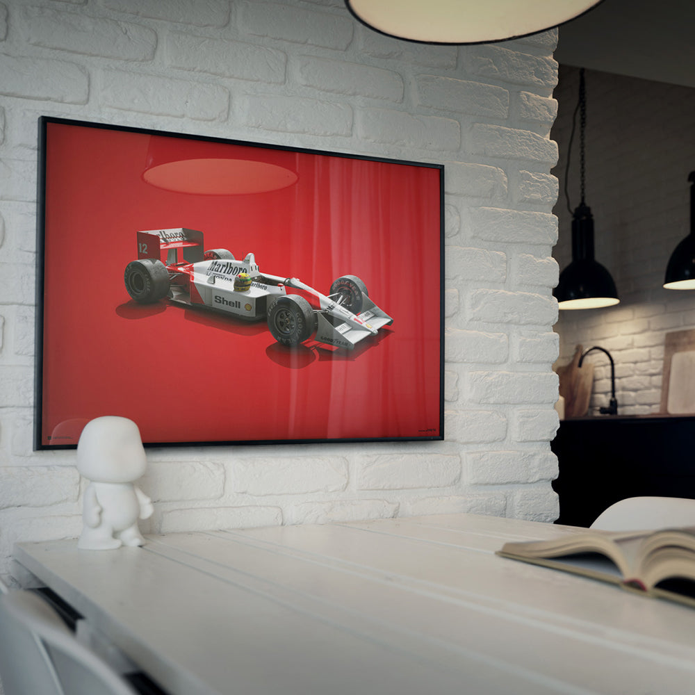 McLaren MP4/4 Ayrton Senna Colors of Speed Print